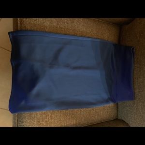 Blue pencil skirt